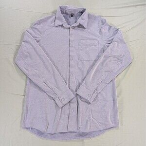 Lululemon Commission Mens Long Sleeve Button Up Shirt Performance Stretch Large